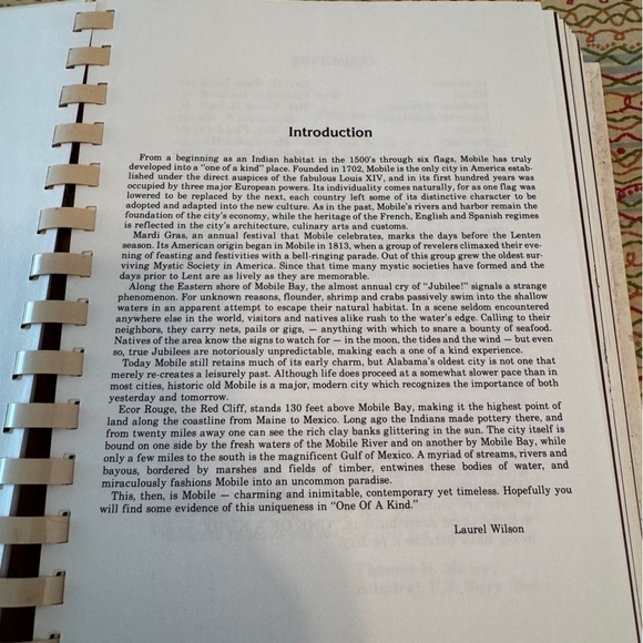 One of a Kind Cookbook from Junior League of Mobile Spiral Bound - Picture 3 of 11